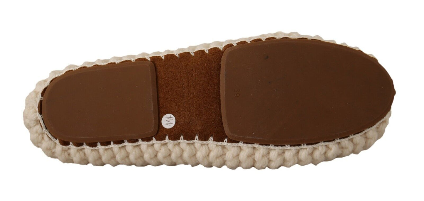 - Chic Wool Knit Ballerina Flats