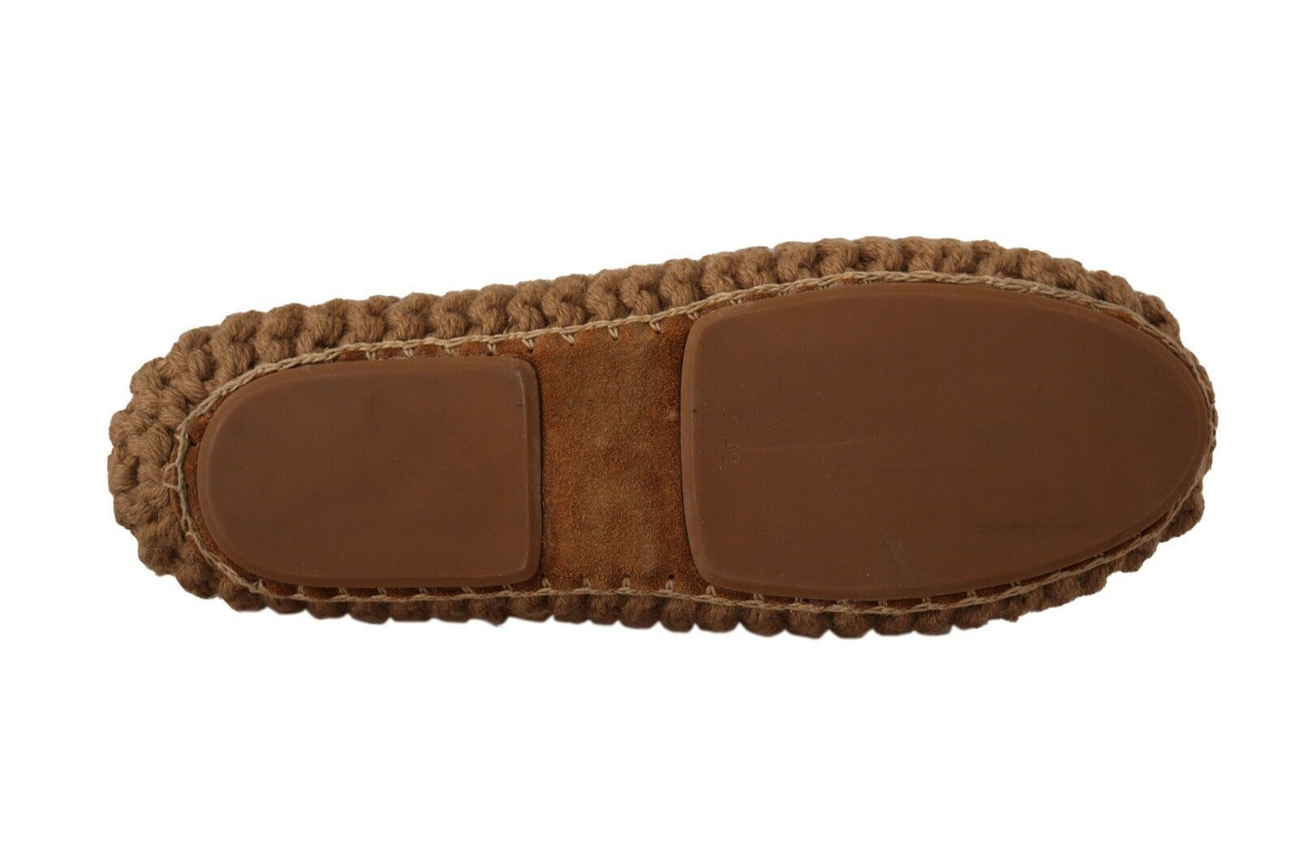 - Elegant Wool Knit Ballerina Flats in Brown