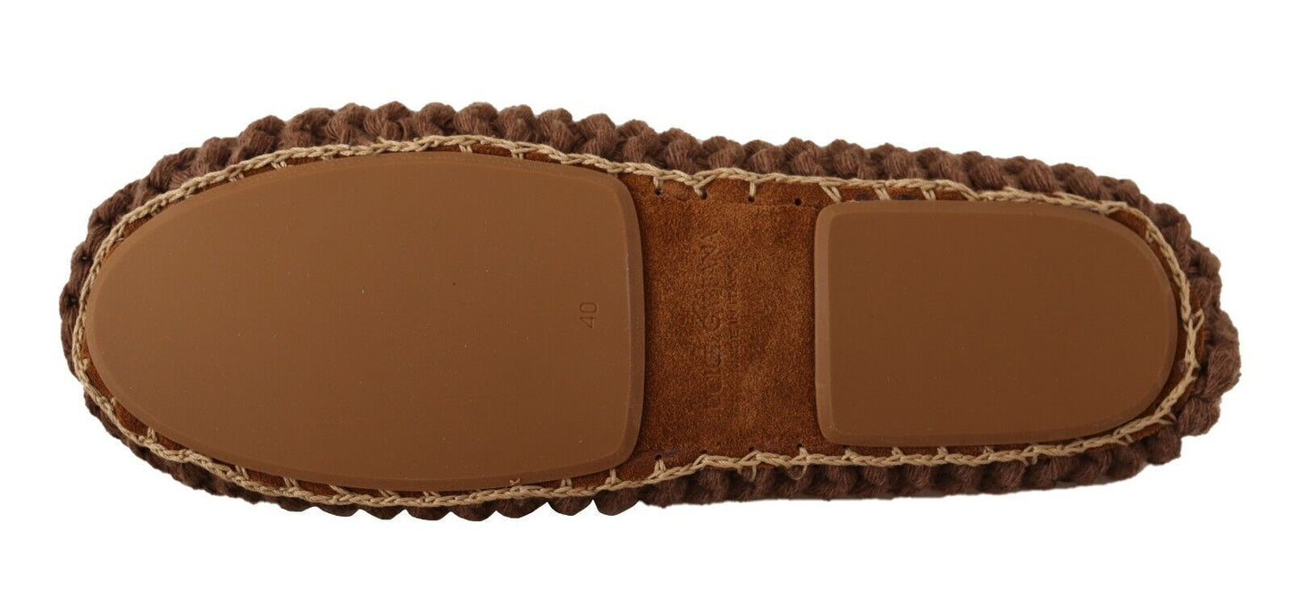 - Elegant Wool Knit Ballerina Flats