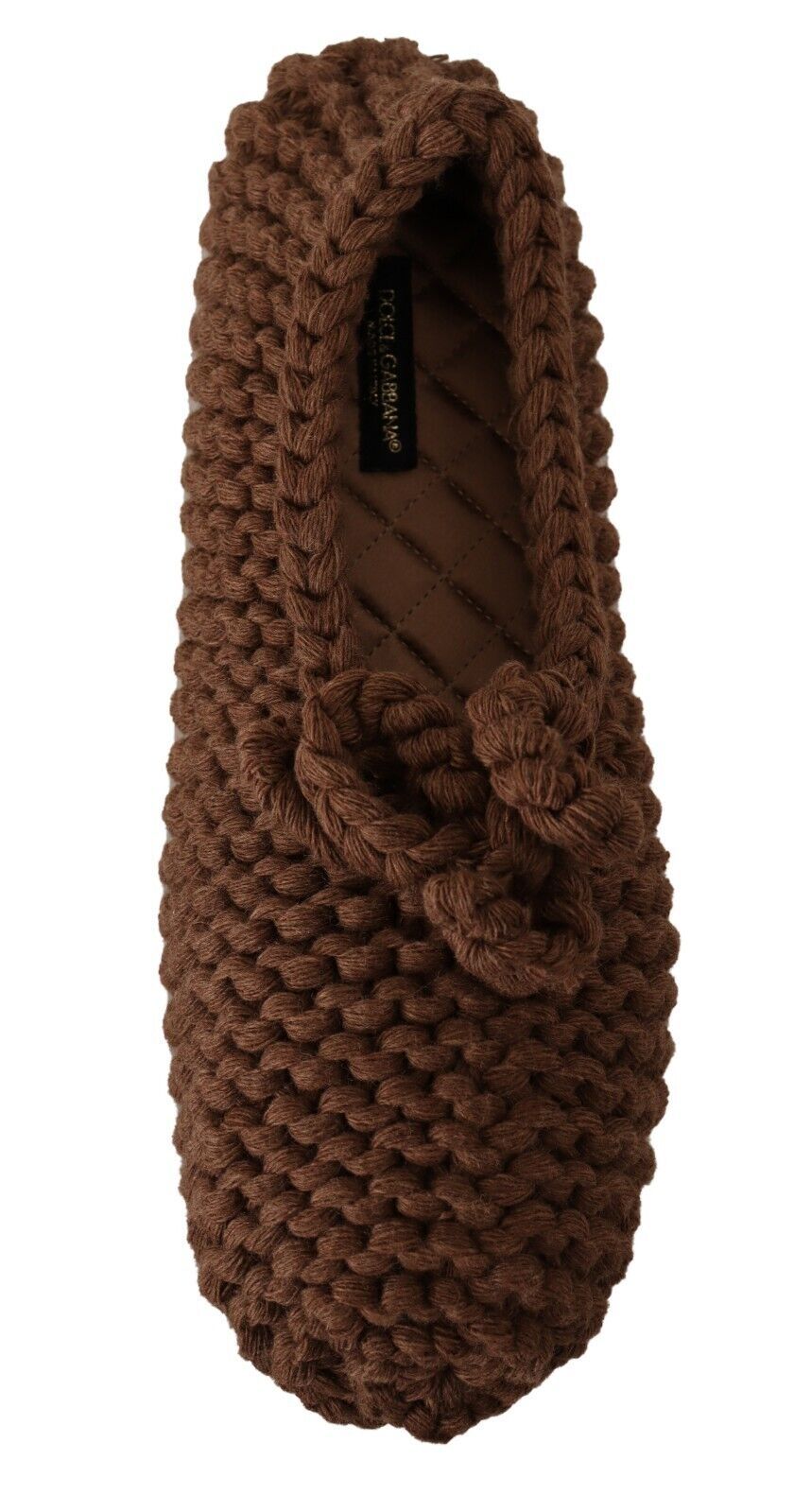 - Elegant Wool Knit Ballerina Flats