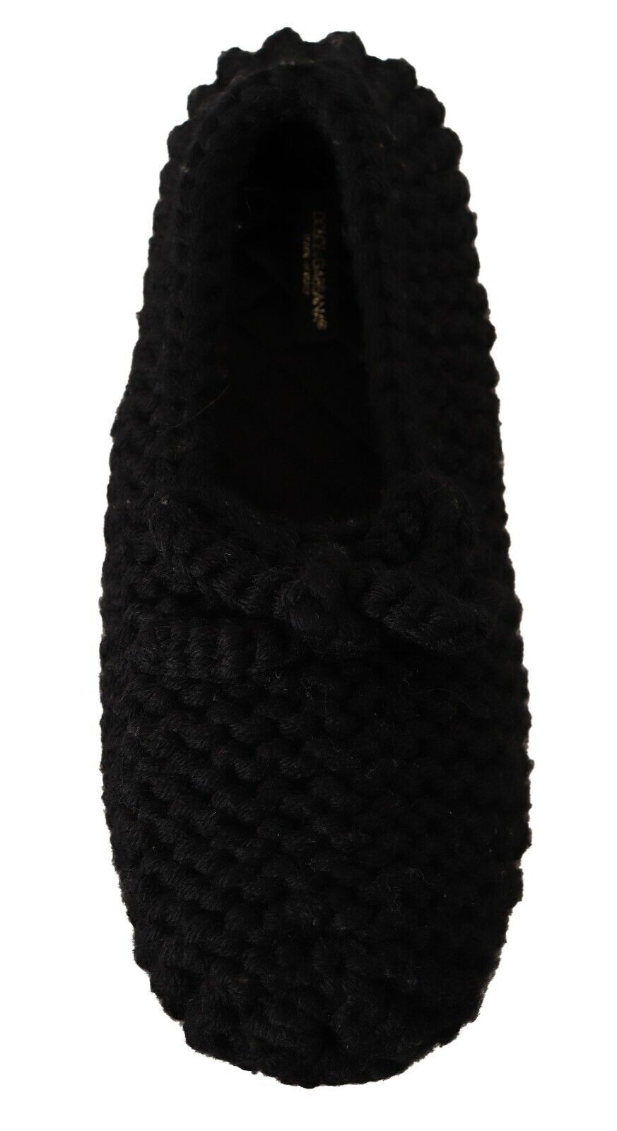 - Elegant Black Wool Knit Ballet Flats