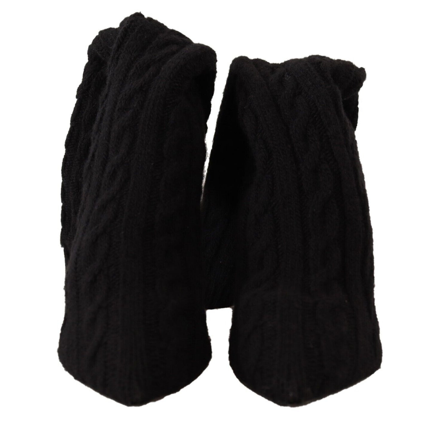 - Elegant Stretch Sock Boots in Black