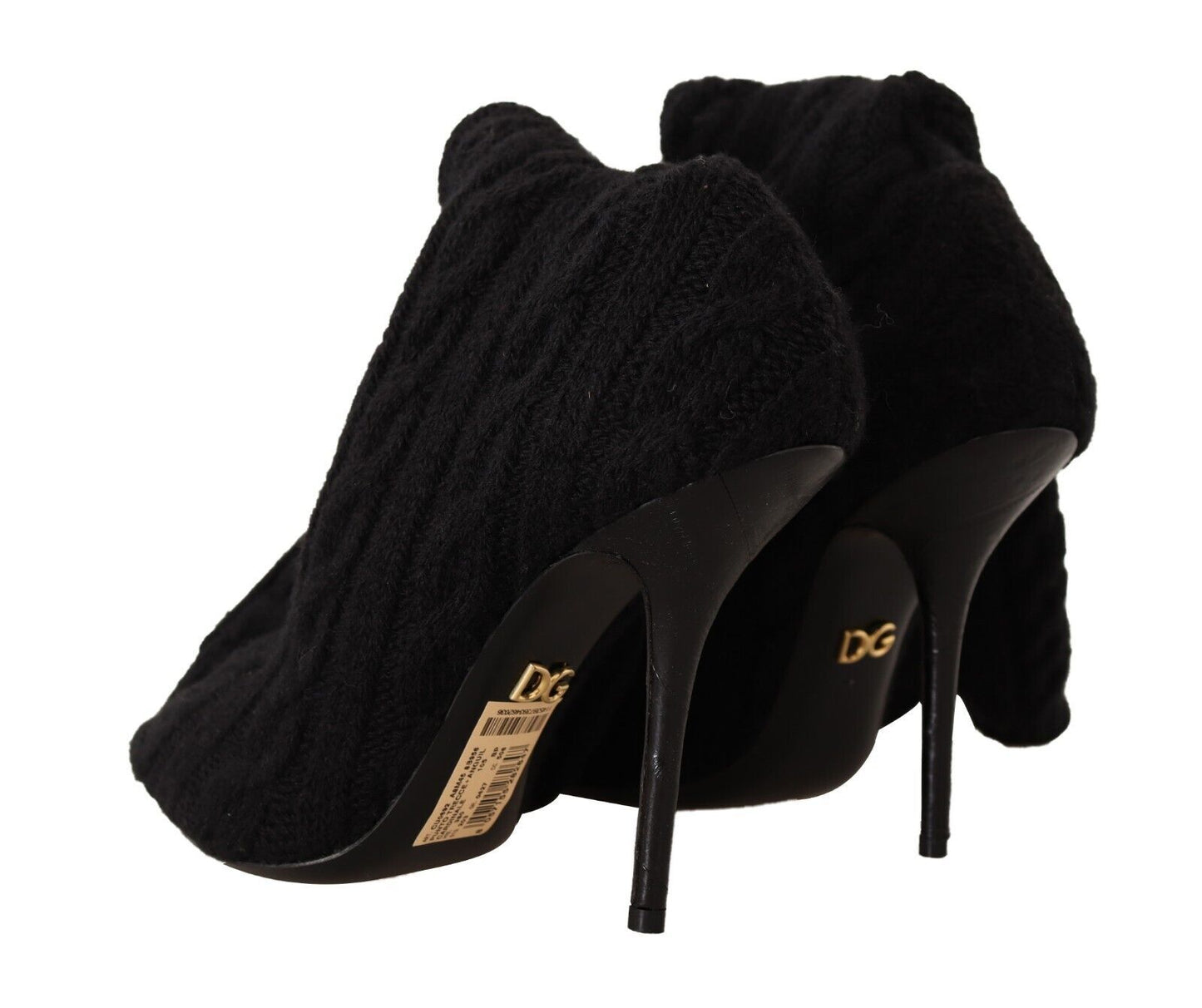 - Elegant Stretch Sock Boots in Black