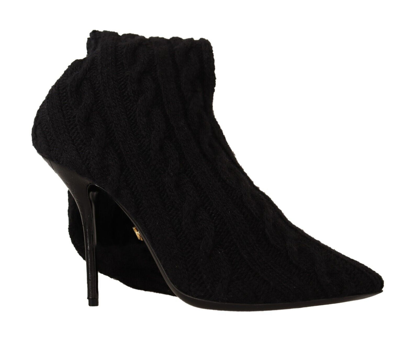 - Elegant Stretch Sock Boots in Black