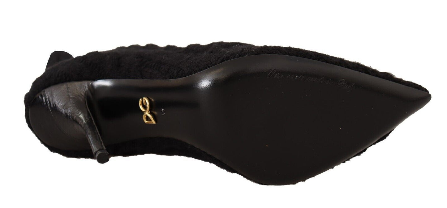 - Elegant Stretch Sock Boots in Black