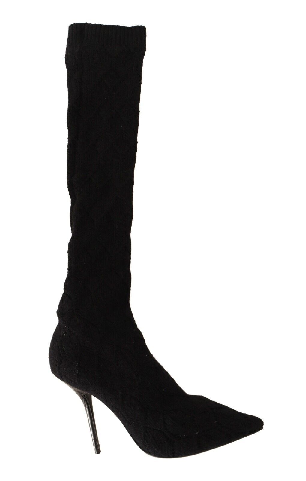 - Elegant Black Stretch Socks Boots