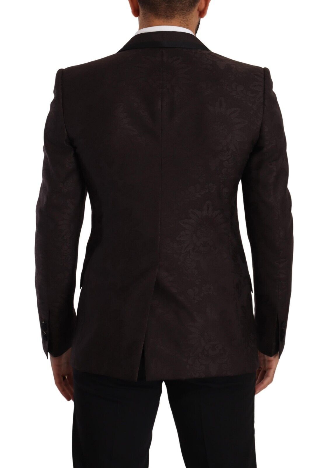 - Sicilian Elegance Single-Breasted Blazer