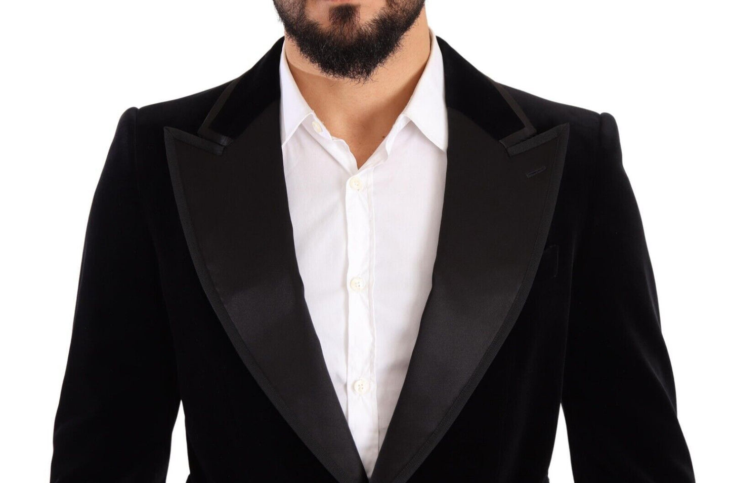 - Elegant Single Breasted Velvet Blazer