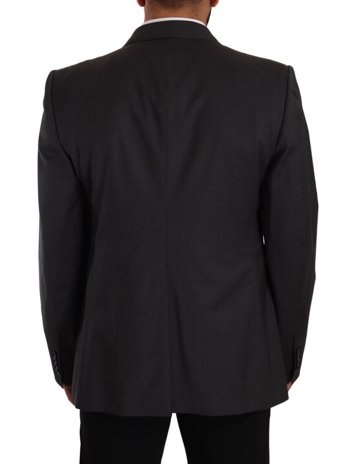 - Elegant Gray Sicilia Wool Blend Suit