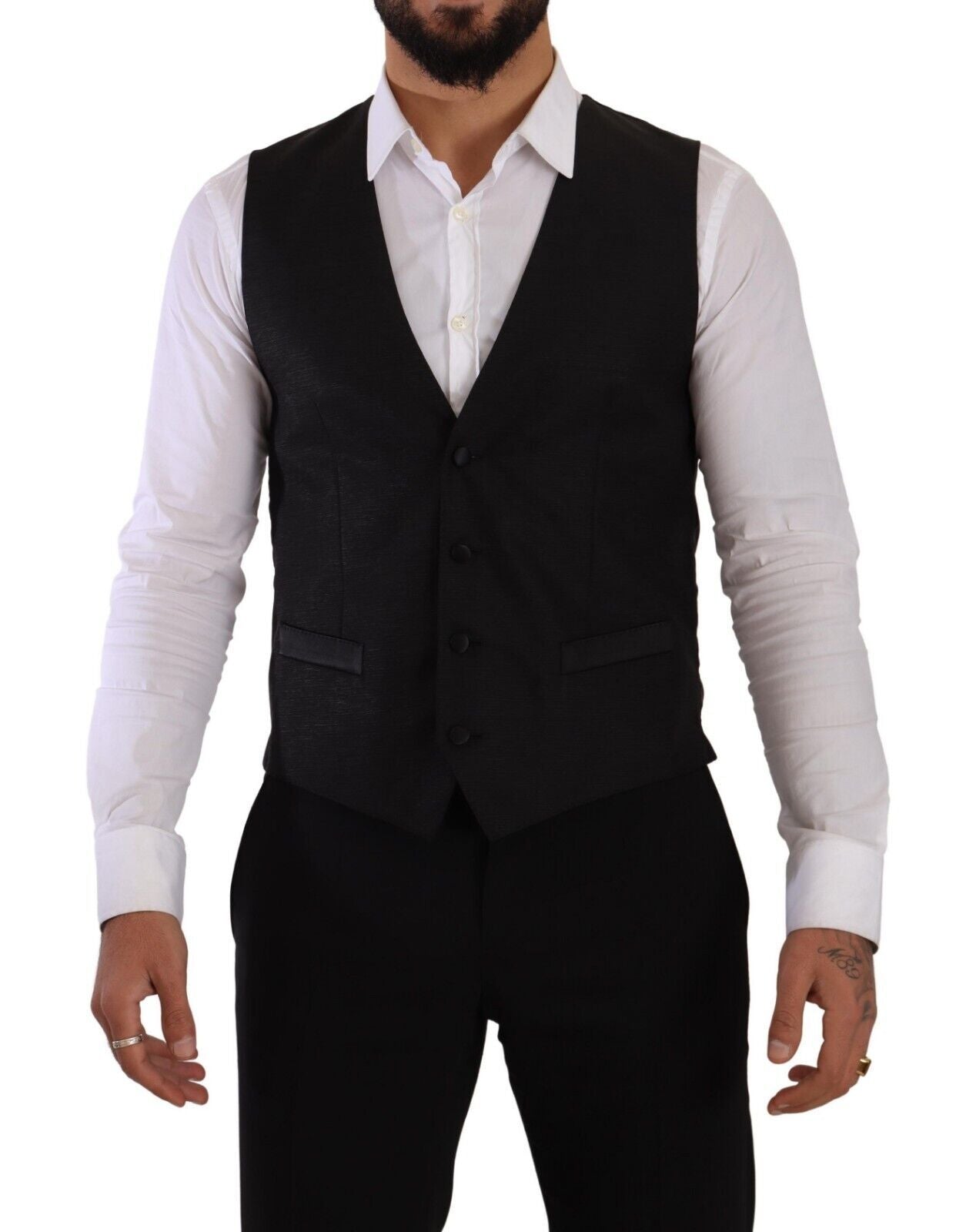 - Sicilia Slim Fit Black Suit Ensemble