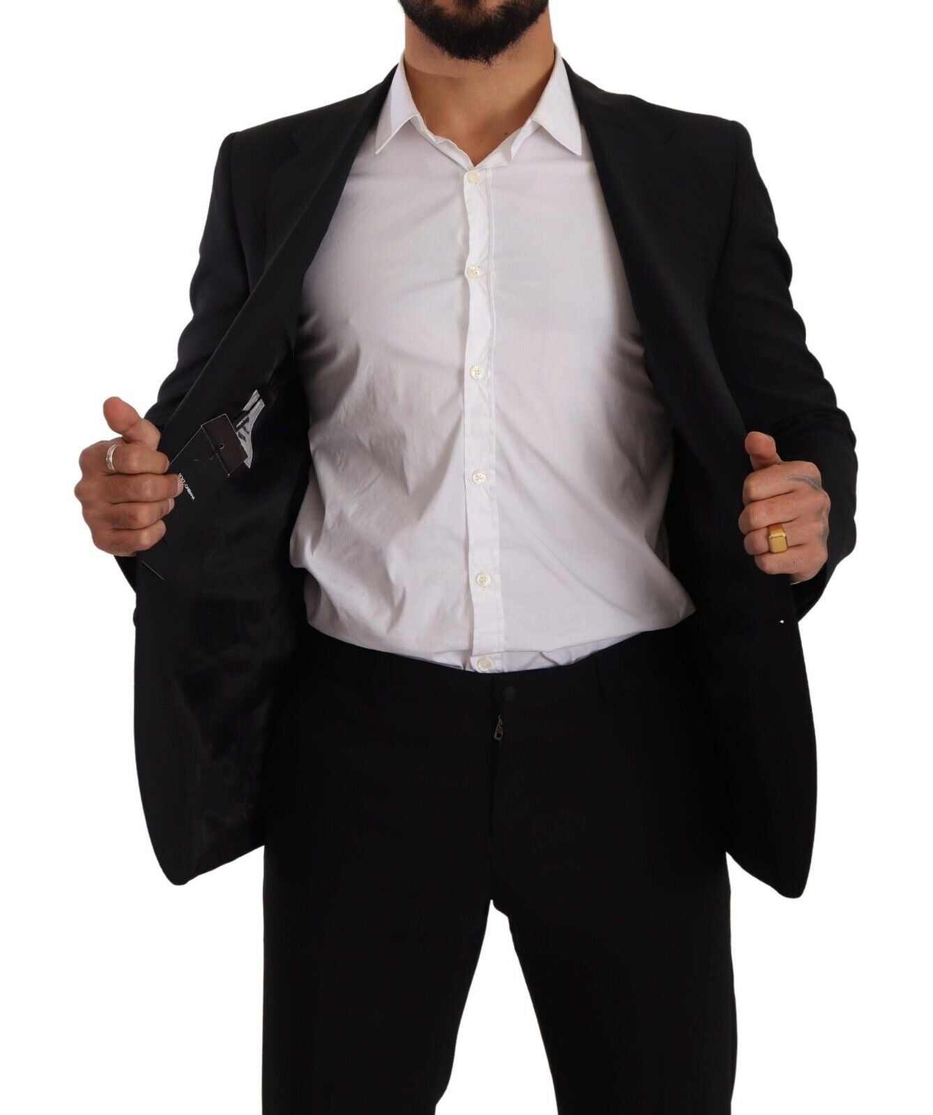 - Elegant Black Martini Slim Fit Blazer and Vest