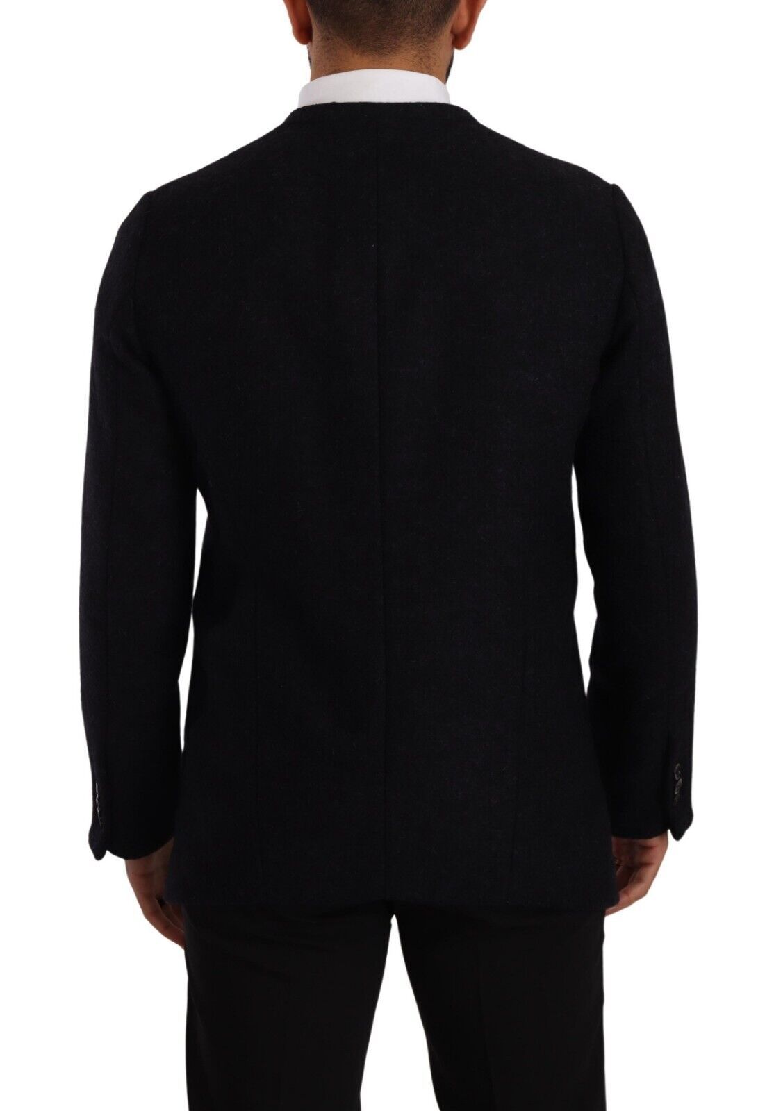 - Elegant Dark Grey Alpaca Blend Jacket