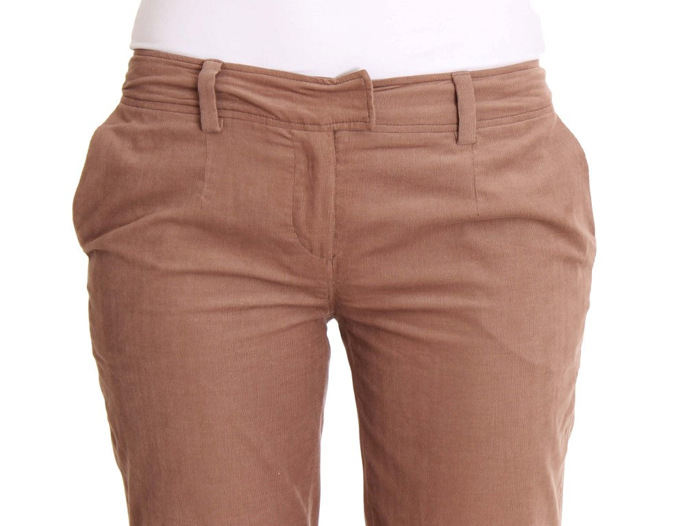 - Chic Brown Cropped Corduroy Pants
