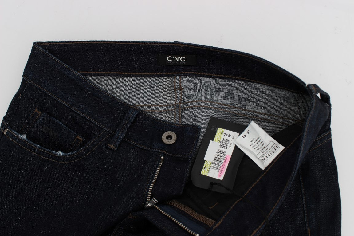 - Chic Slim Fit Skinny Blue Jeans