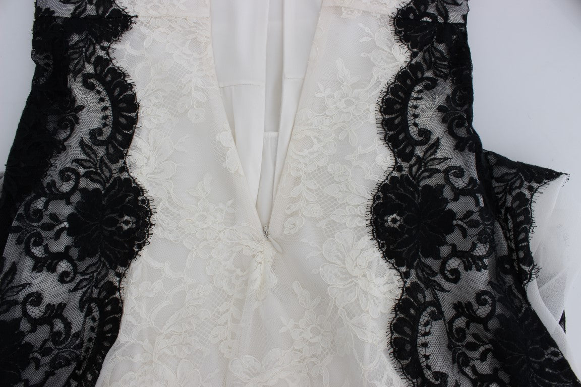 - Floral Lace Silk Blend Maxi Dress