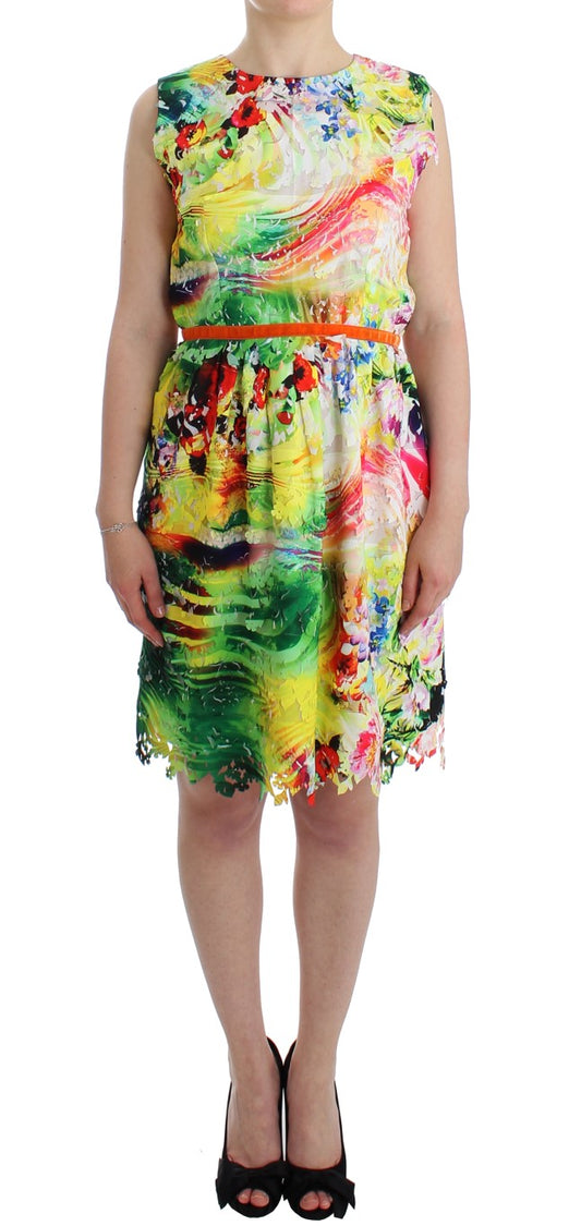 - Multicolor Sheath Dress - Artful Elegance