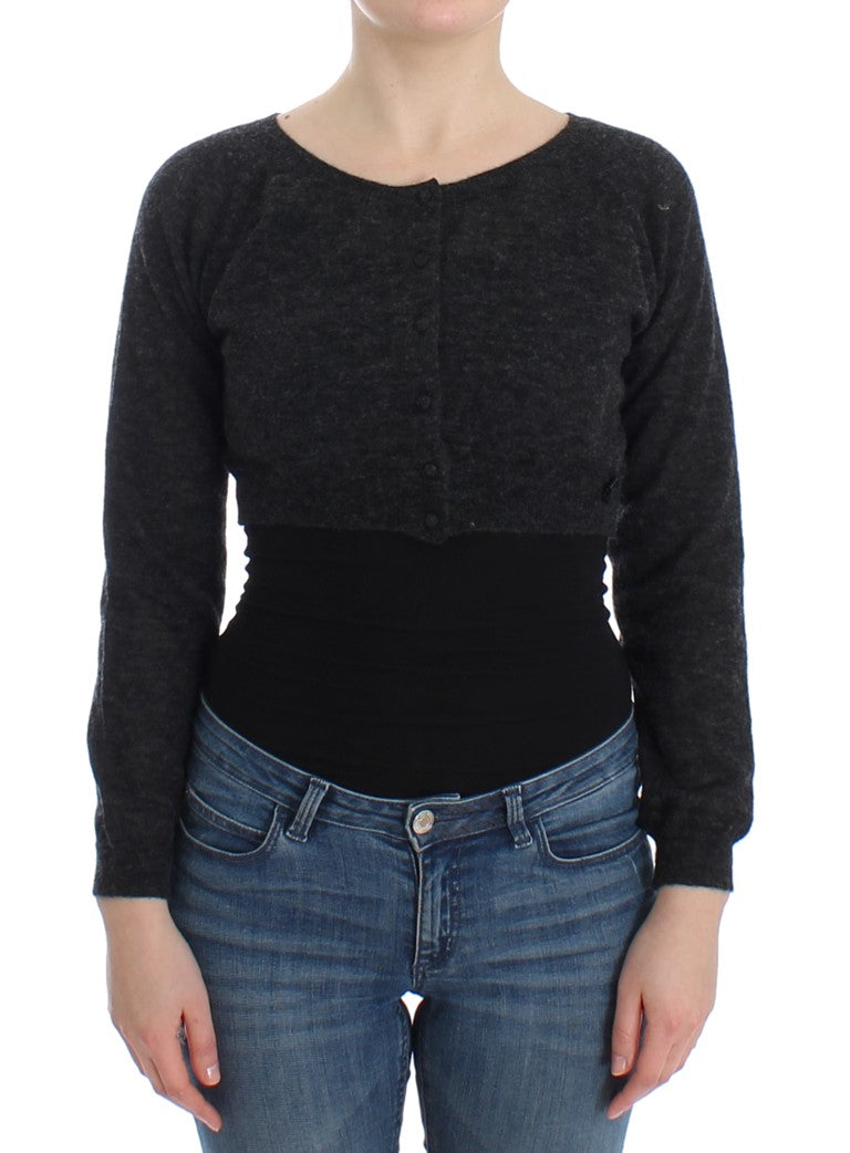 - Chic Cropped Alpaca Wool Sweater