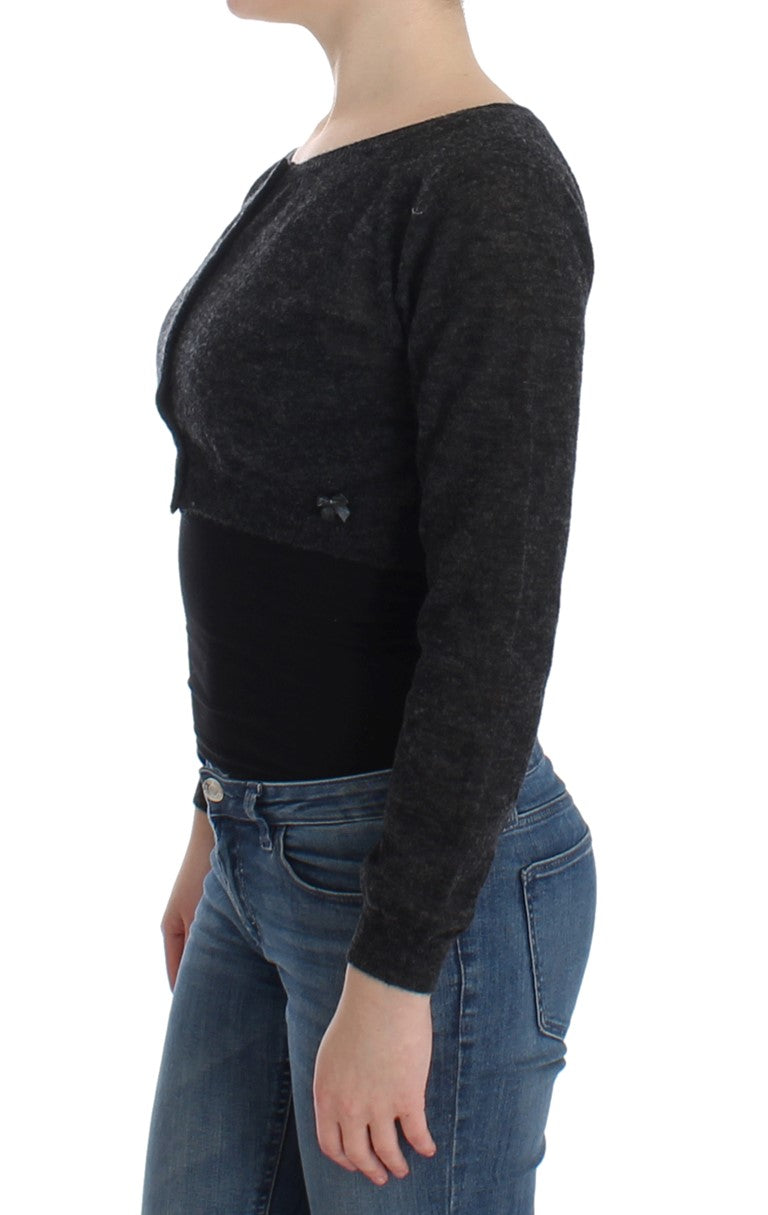 - Chic Cropped Alpaca Wool Sweater