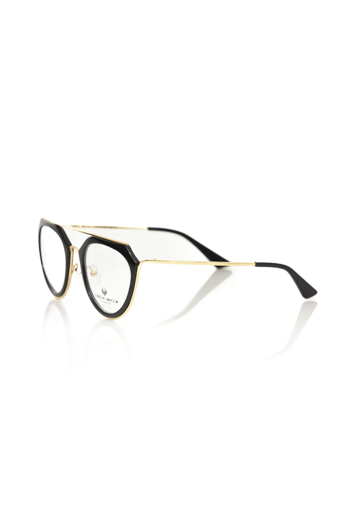 - Aviator-Style Chic Eyeglasses with Gold Accents