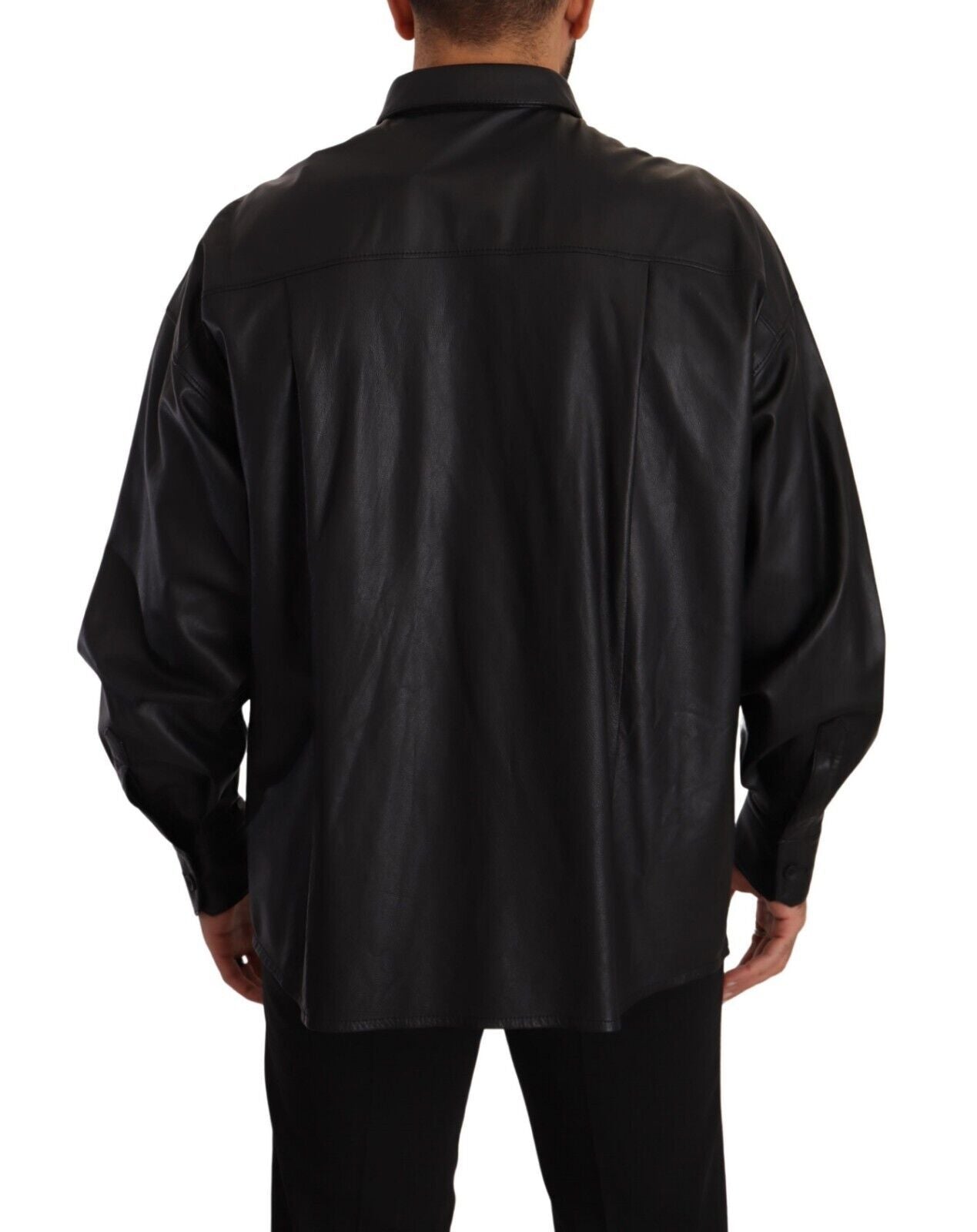 - Elegant Black Leather Jacket