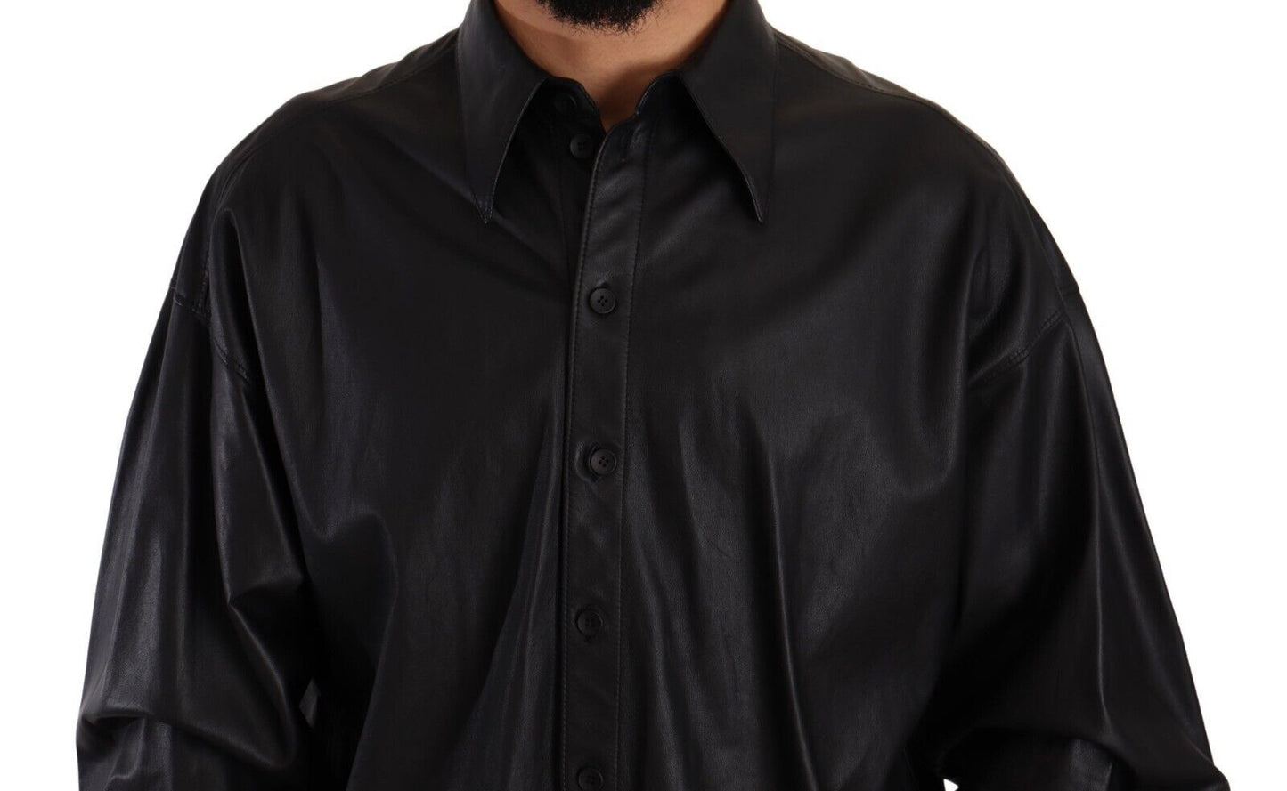 - Elegant Black Leather Jacket