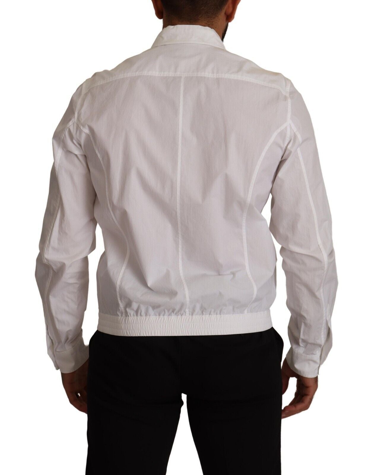 - Elegant Italian White Cotton Shirt
