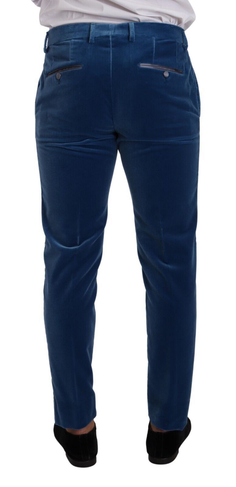 - Elegant Velvet Blue Slim Fit Suit