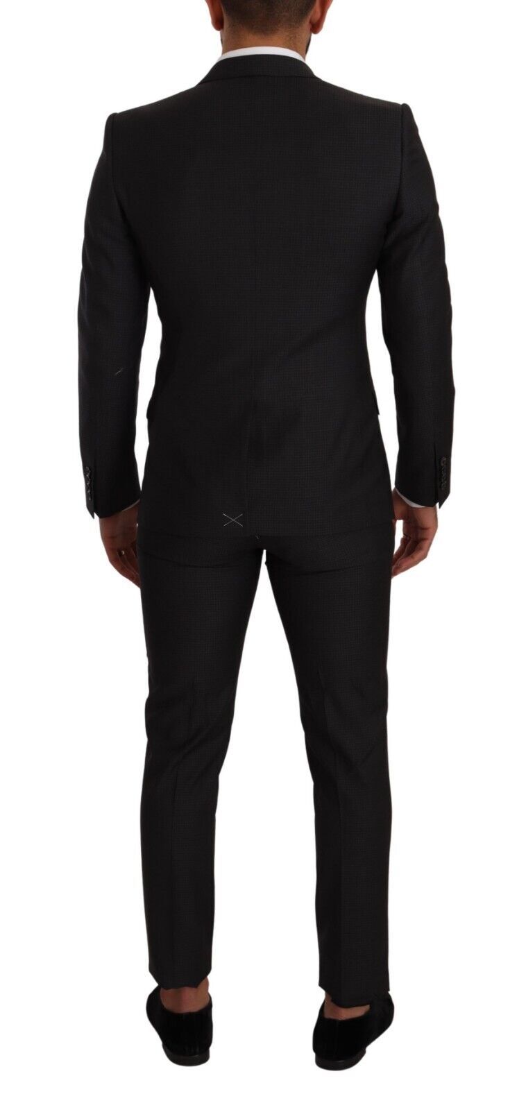 - Elegant Black Wool Martini Suit