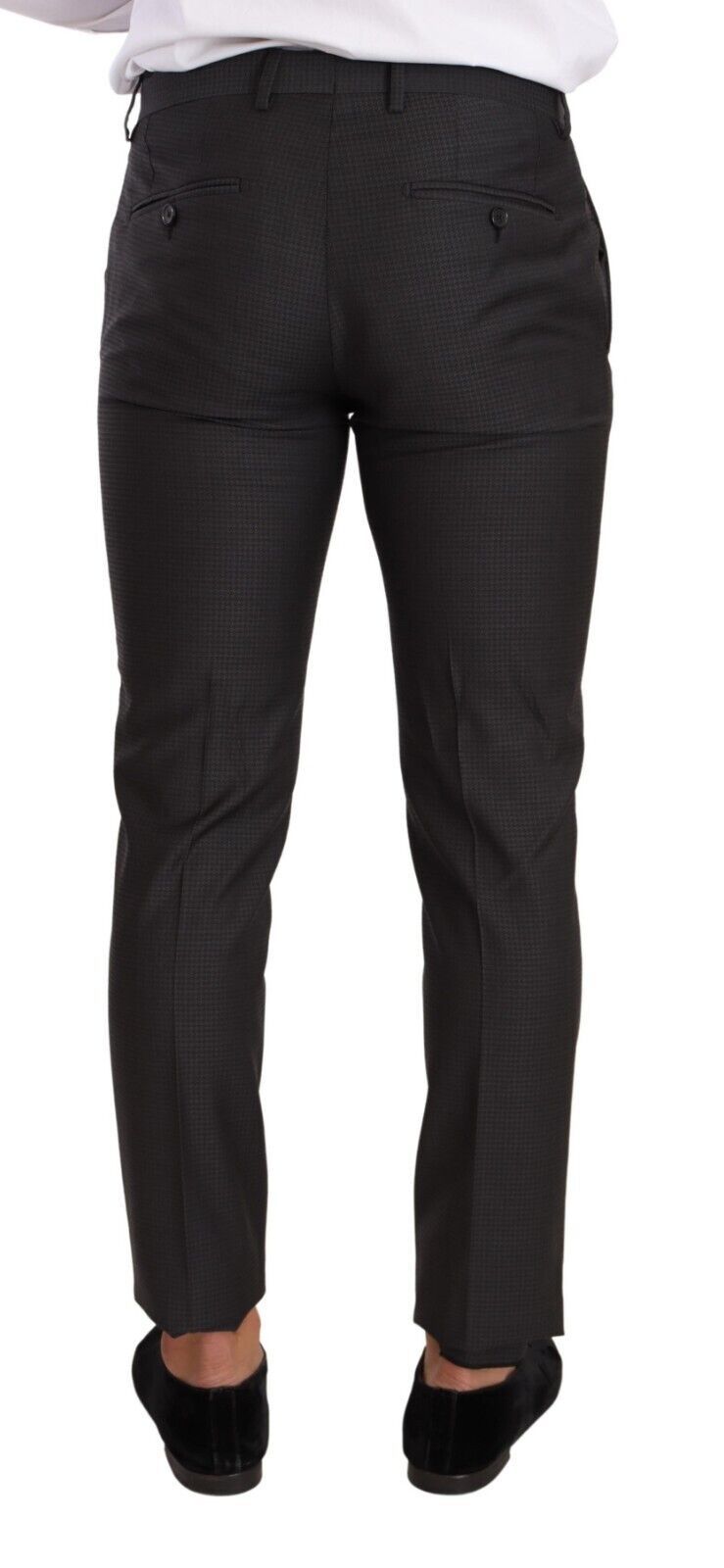 - Elegant Black Wool Martini Suit