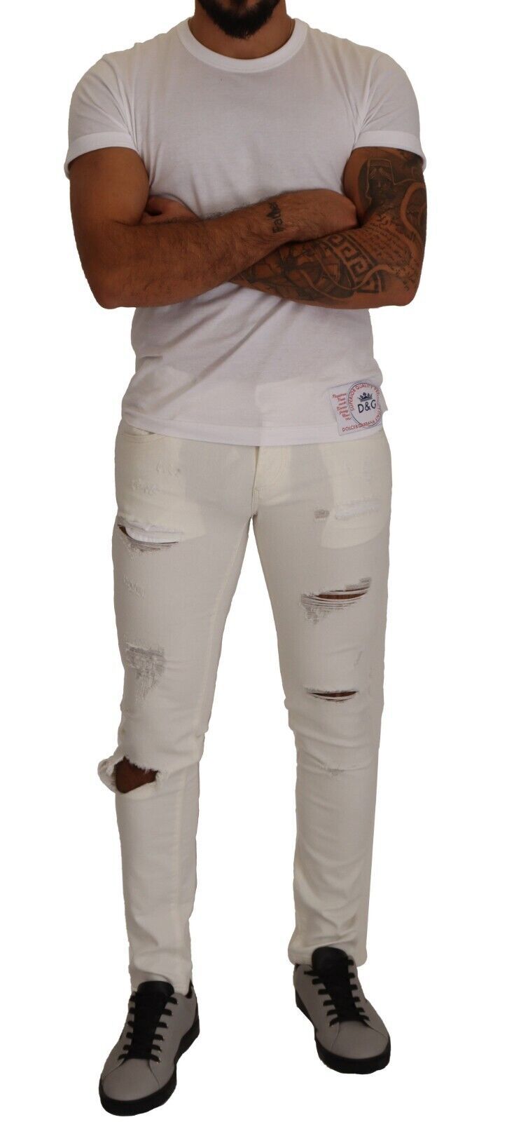 - Elegant White Skinny Denim Jeans