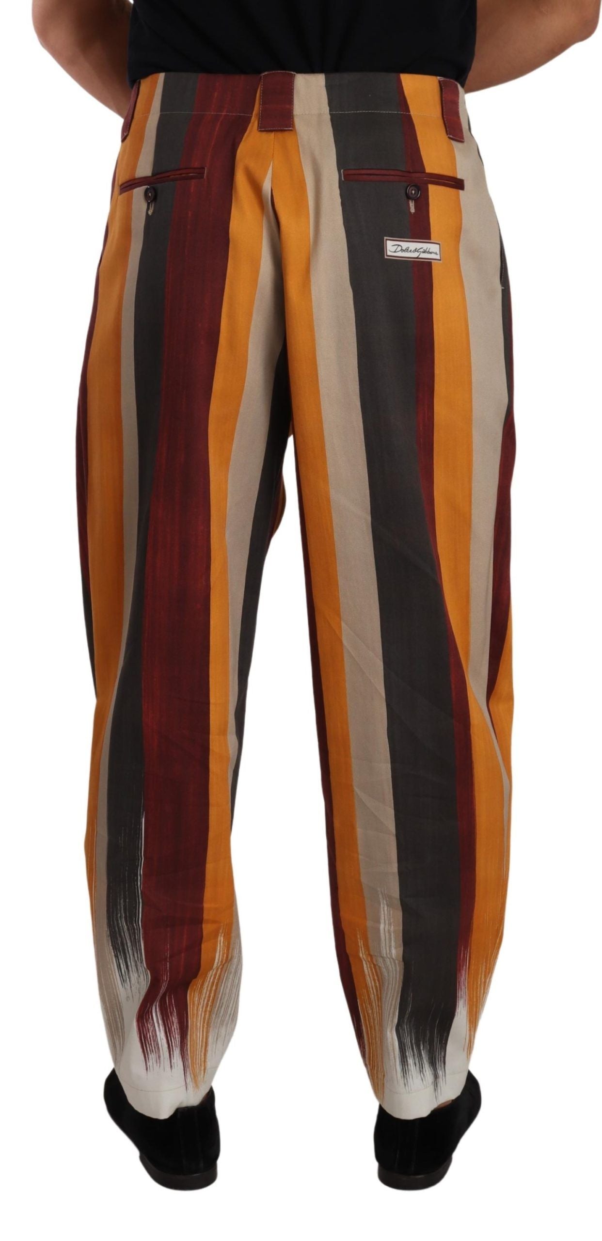 - Elegant Striped Skinny Trousers
