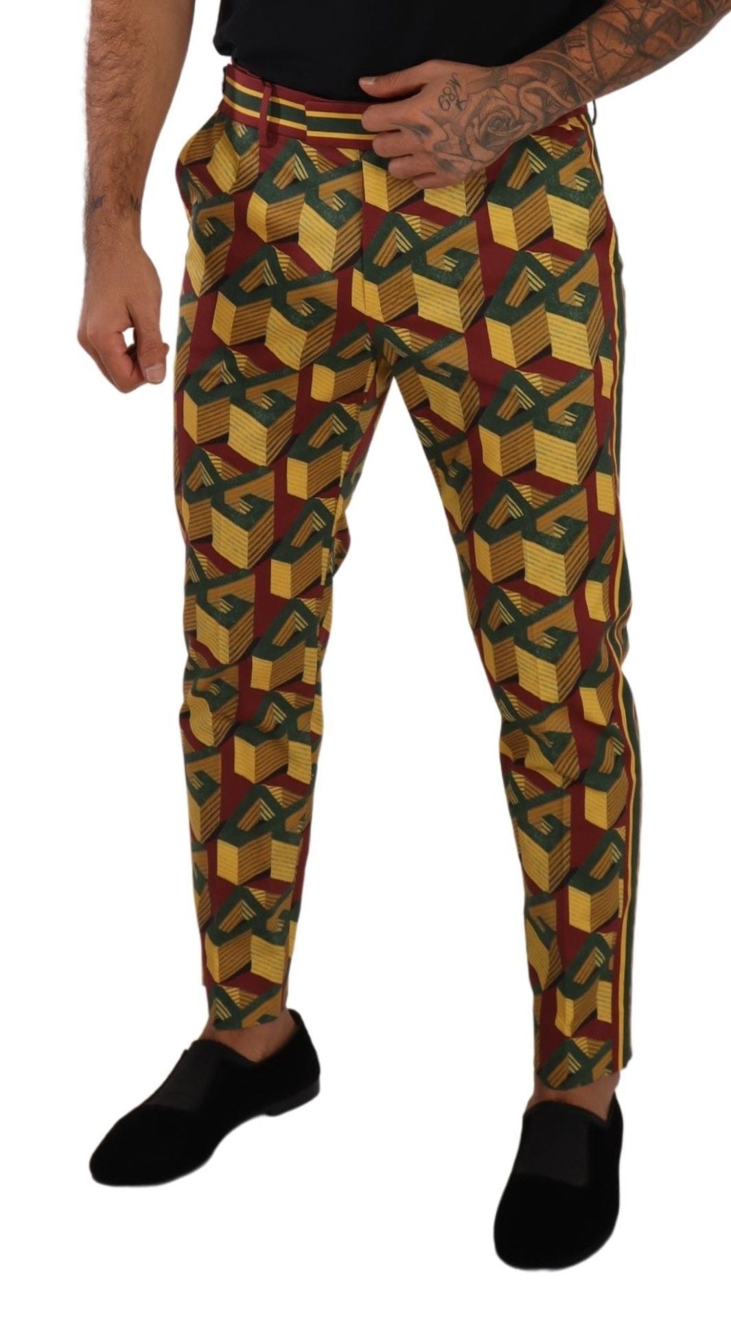 - Elegant Multicolor Tapered Pants for Men