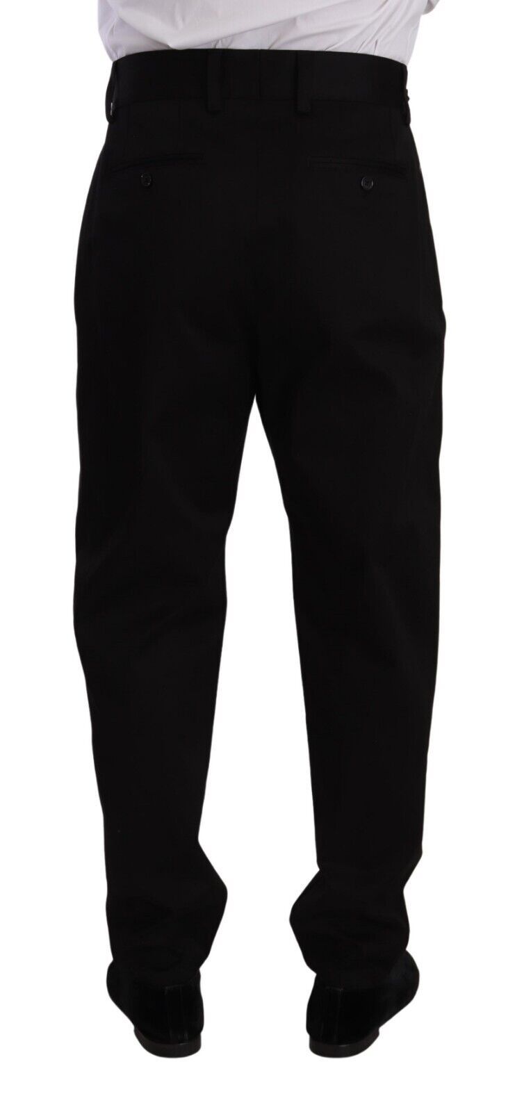- Elegant Slim-Fit Cotton Trousers