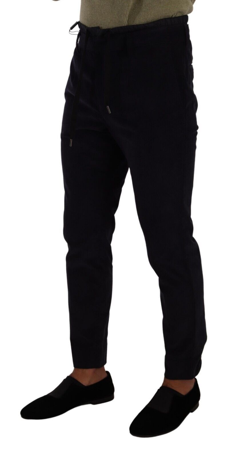 - Slim Fit Luxe Corduroy Pants in Dark Blue