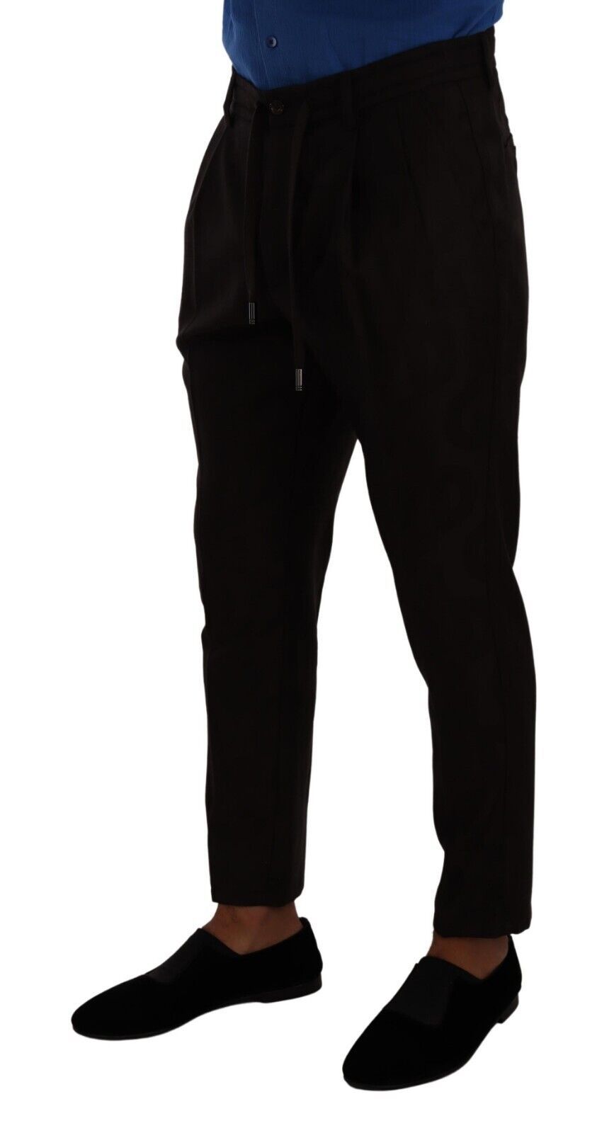 - Elegant Burgundy Wool Jogger Pants