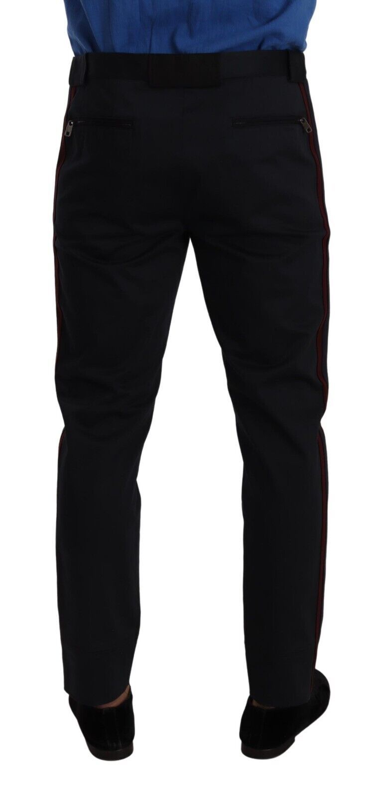 - Chic Slim Fit Chinos Pants in Blue