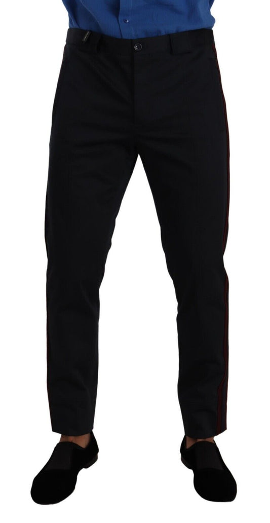 - Chic Slim Fit Chinos Pants in Blue
