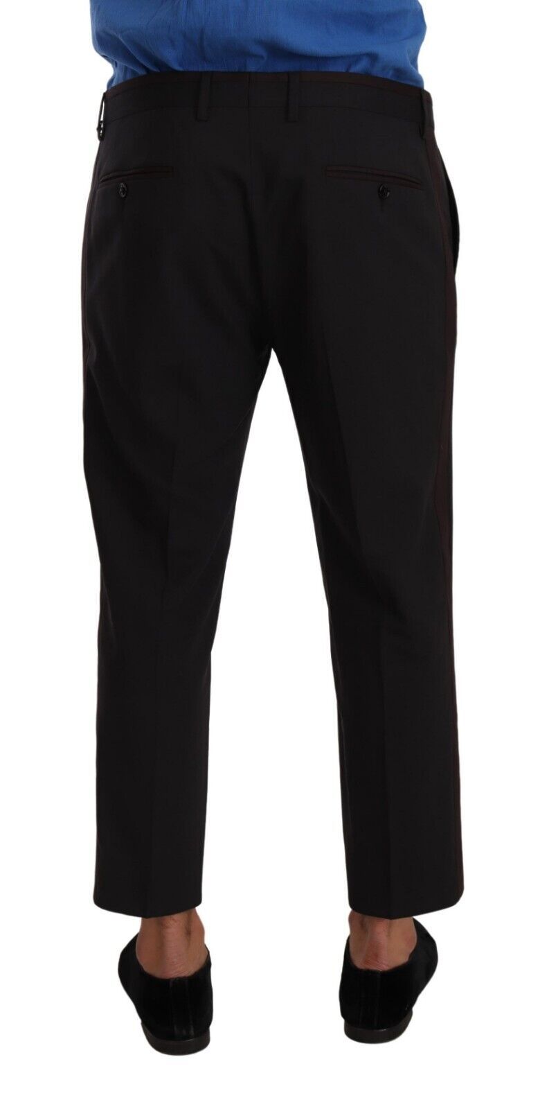 - Elegant Cropped Wool Stretch Pants