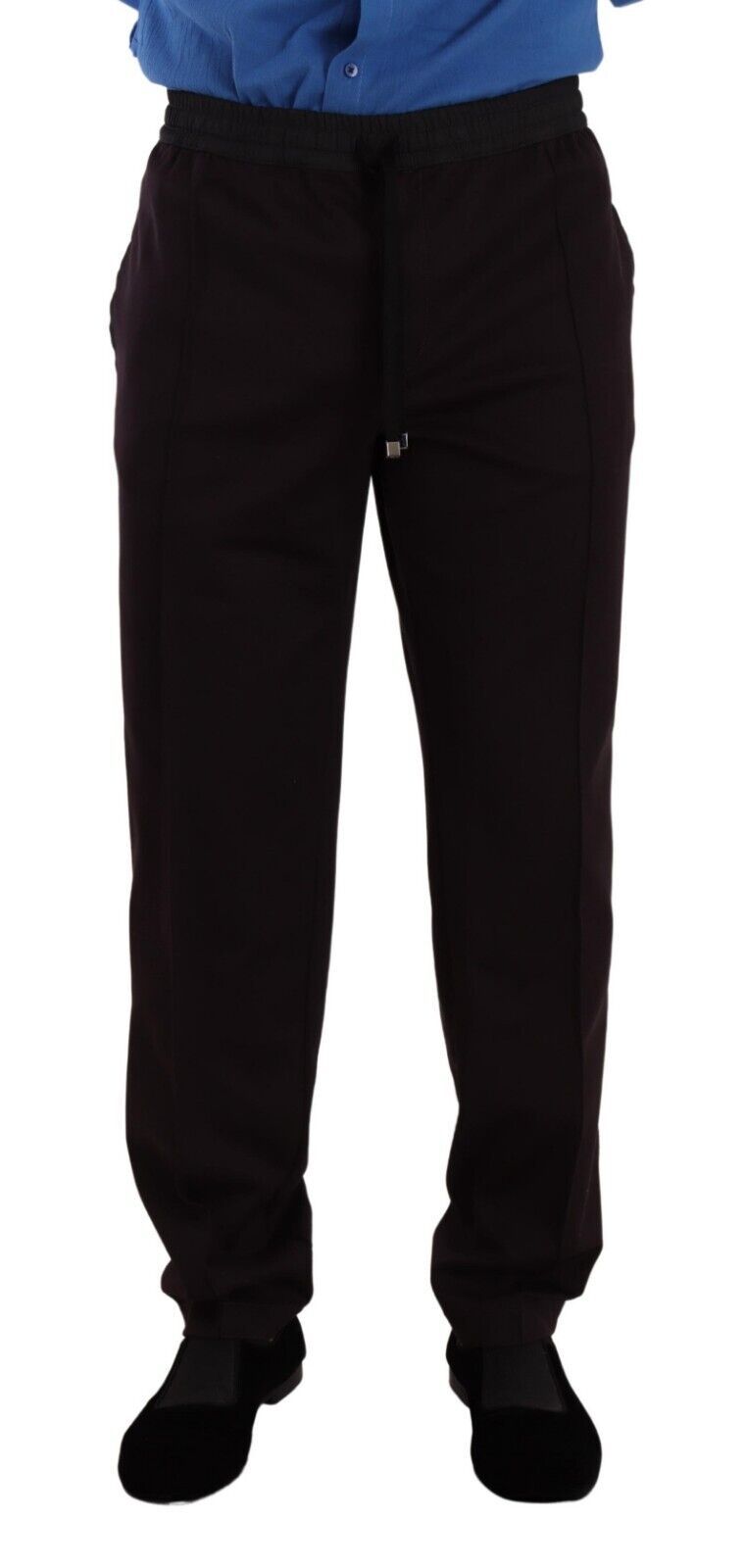 - Elegant Burgundy Cotton Joggers