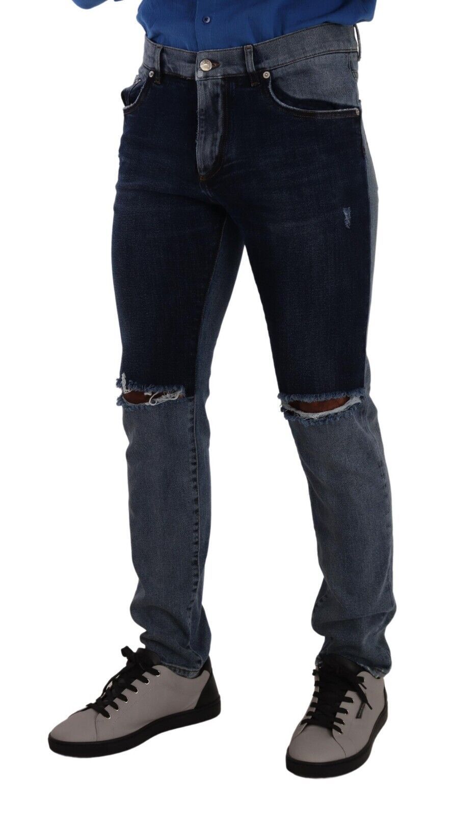 - Chic Slim Fit Tattered Denim