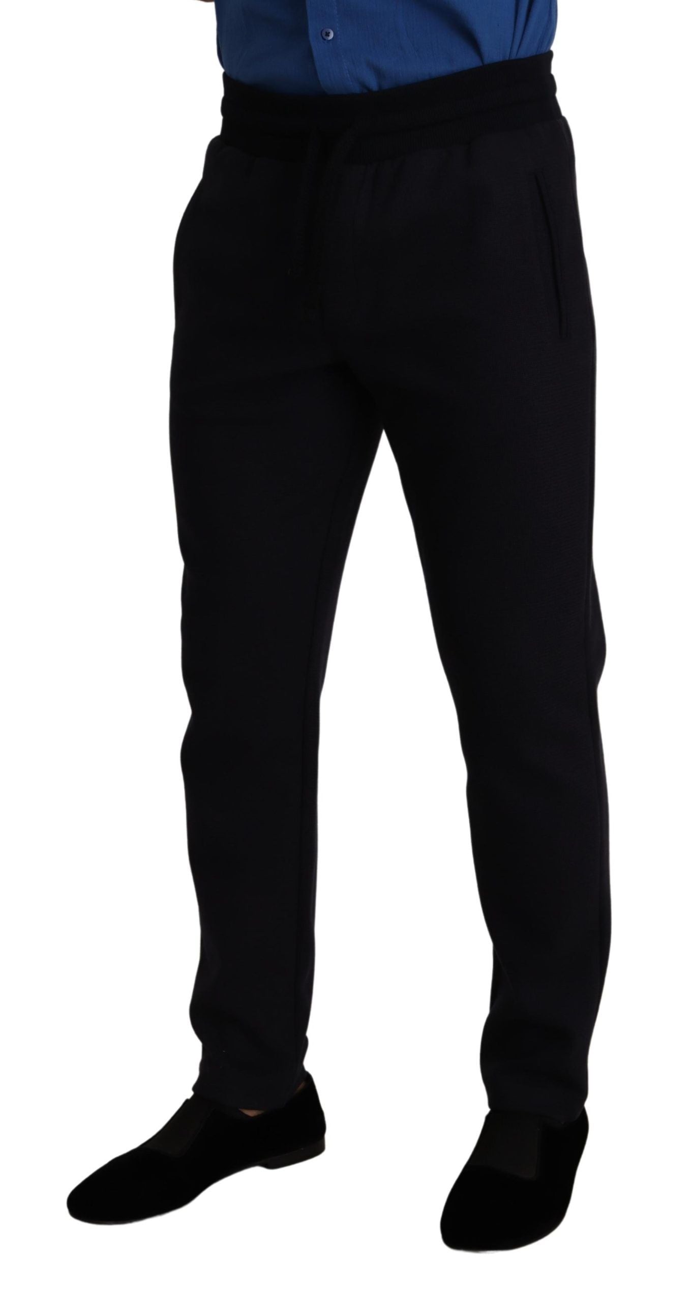 - Elegant Blue Jogger Pants for Men