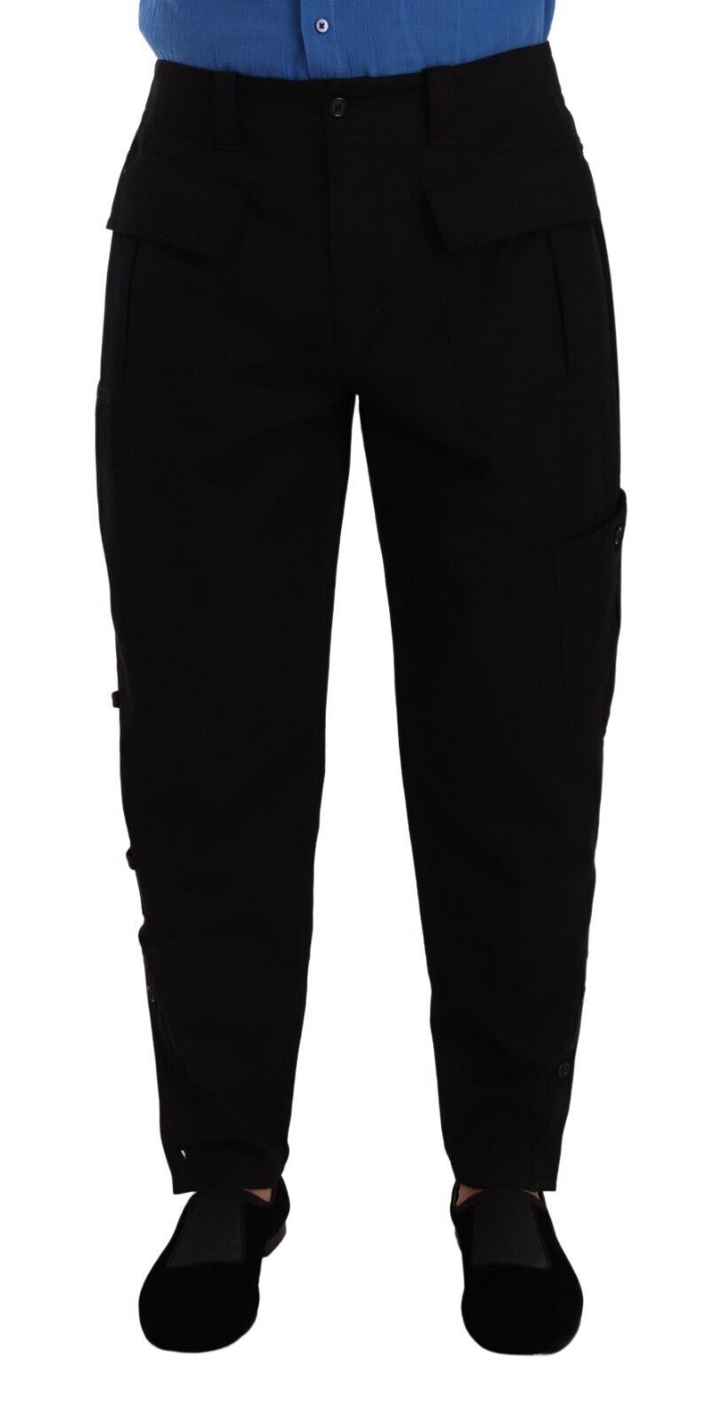 - Chic Black Cargo Pants with Stretch Comfort