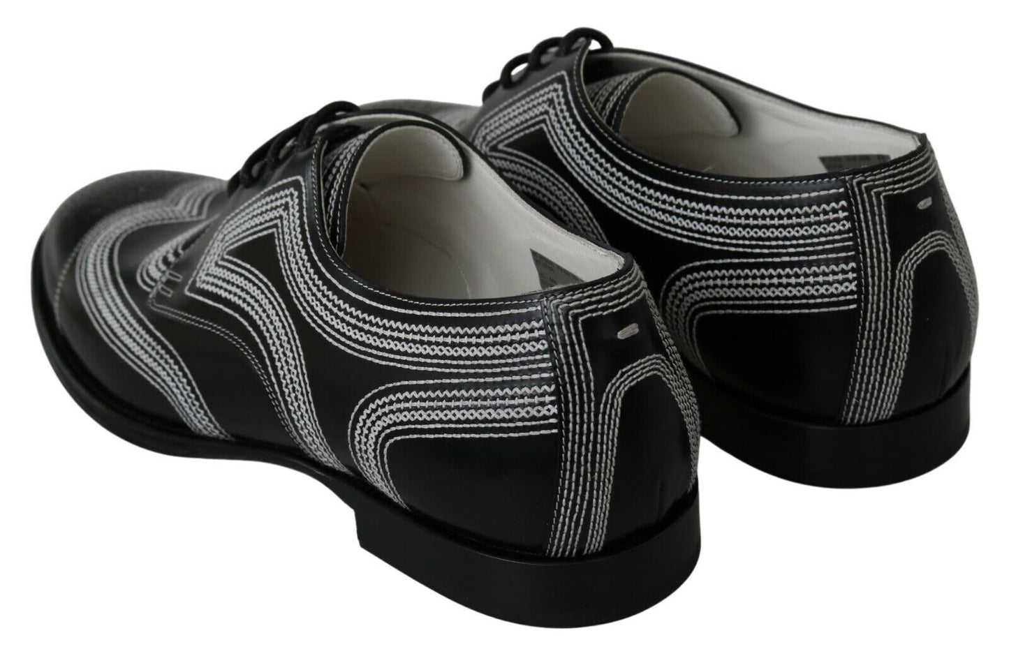 - Elegant Black and White Derby Shoes