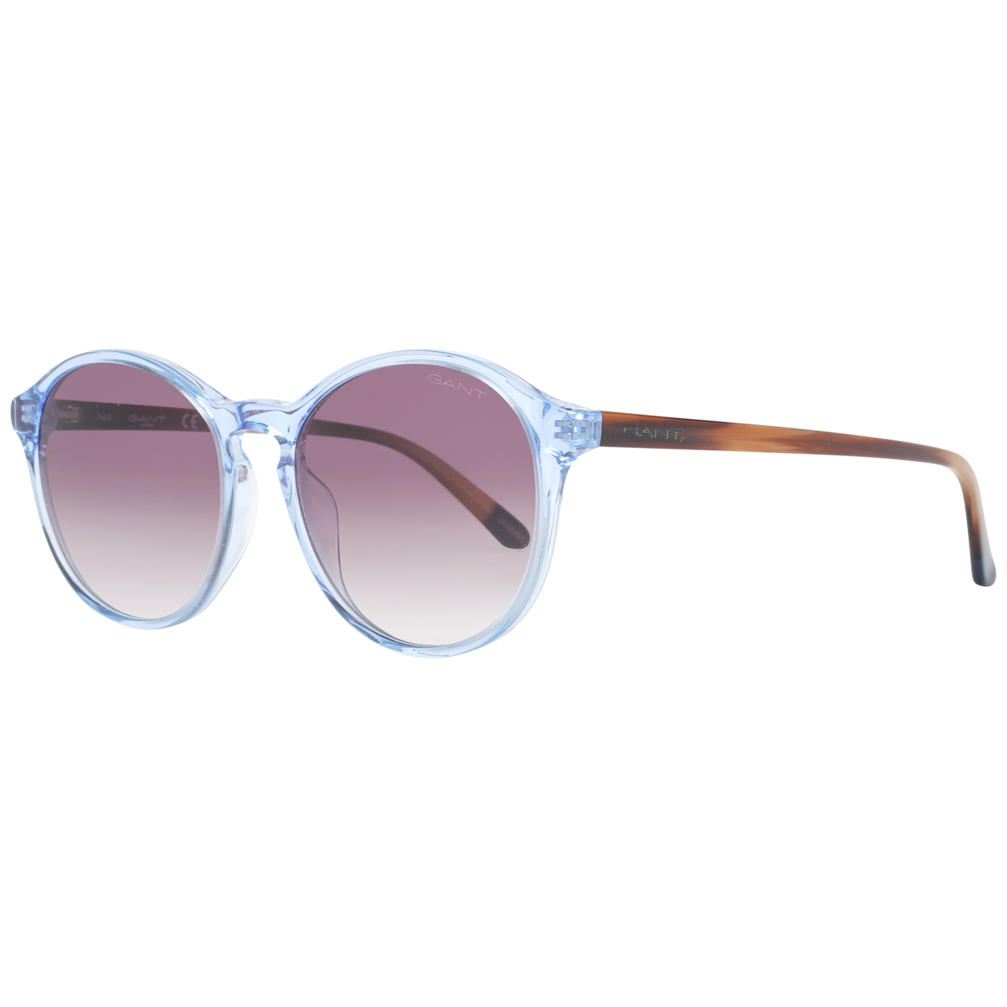 Gant Blue Round Women Sunglasses with Brown Gradient Lenses