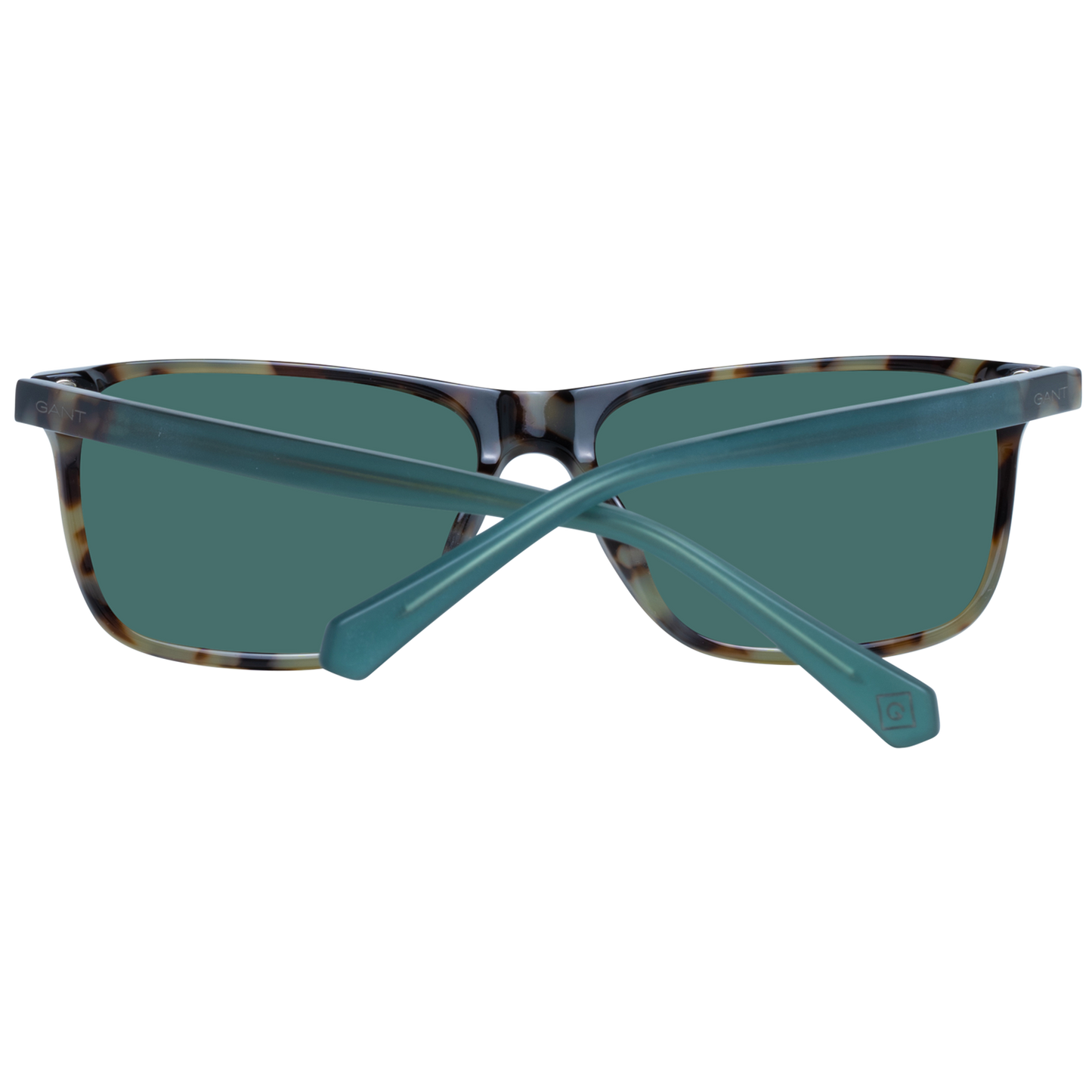 Gant Brown Unisex Square Sunglasses with Green Lenses