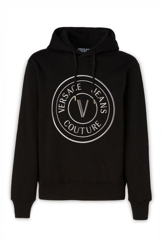 - Stunning Hooded Black Cotton Sweatshirt