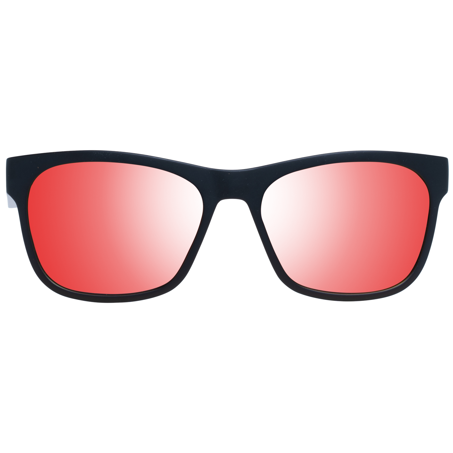 Spy Black Unisex Mirrored Grey Trapezium Sunglasses
