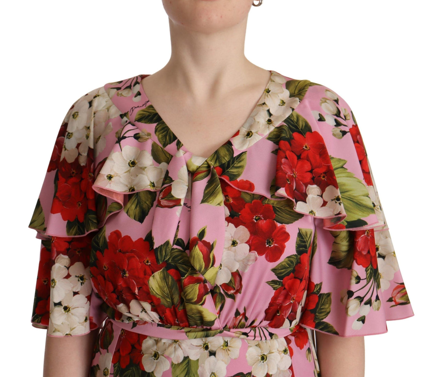 - Enchanting Floral Silk Maxi Dress