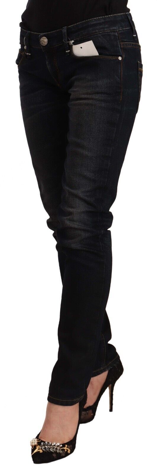 - Chic Black Washed Skinny Jeans for Her