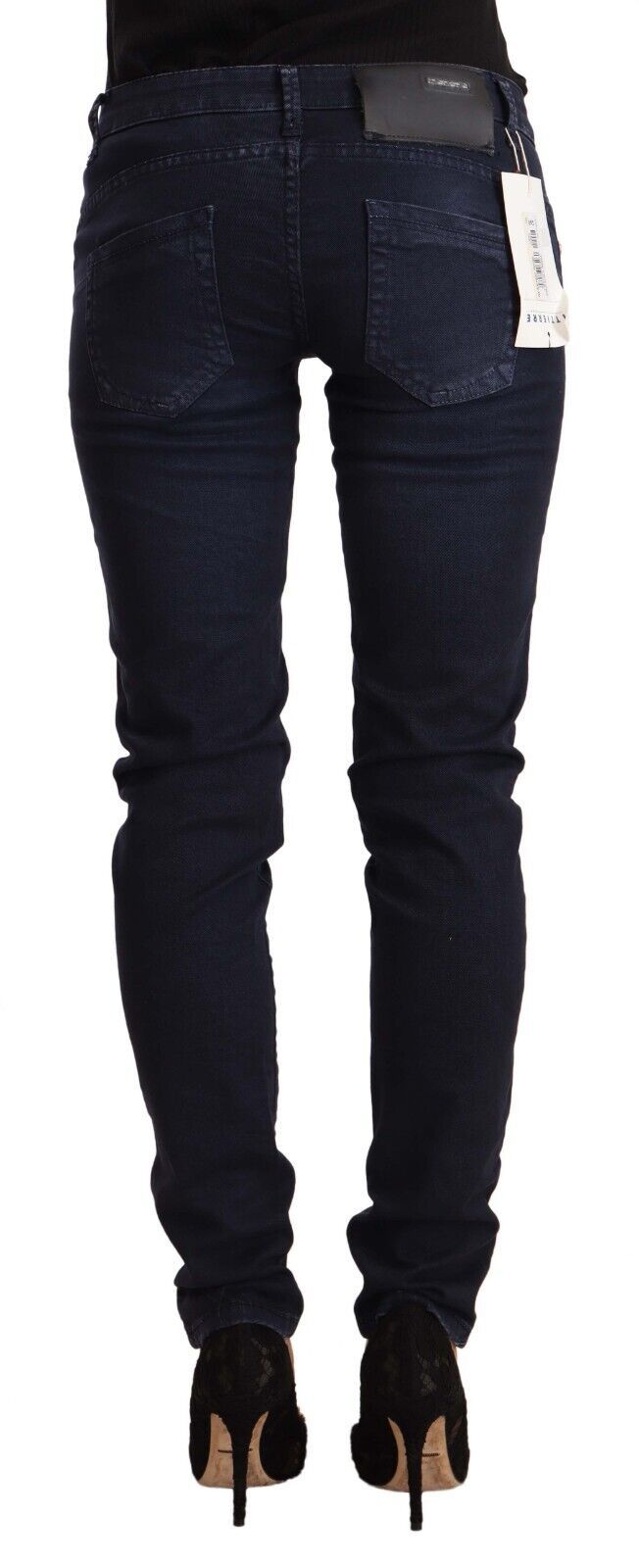 - Chic Low Waist Skinny Denim in Blue